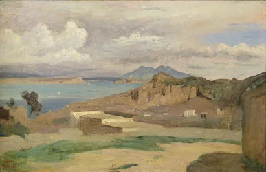 Ischia, Kilátás az Epomeo-hegy lejtőiről, 1828